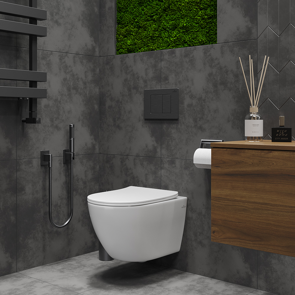 Подвесной унитаз Roxen Antares Tornado 530205-01 Rimless Soft Close