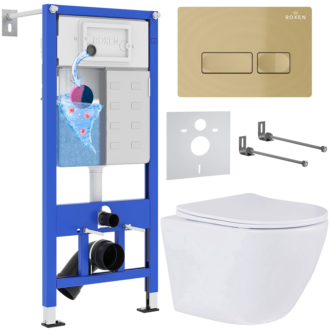 Комплект 6 в 1 Roxen StounFix Dual Fresh 968049 (состоит из: 710200, Caspia 410280GВ, 530185-01)