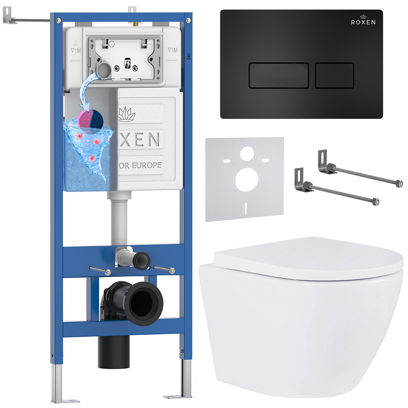 Комплект 6 в 1 Roxen StounFix Dual Fresh 579124 (состоит из: 710200, Caspia 410280B, 530185-02)