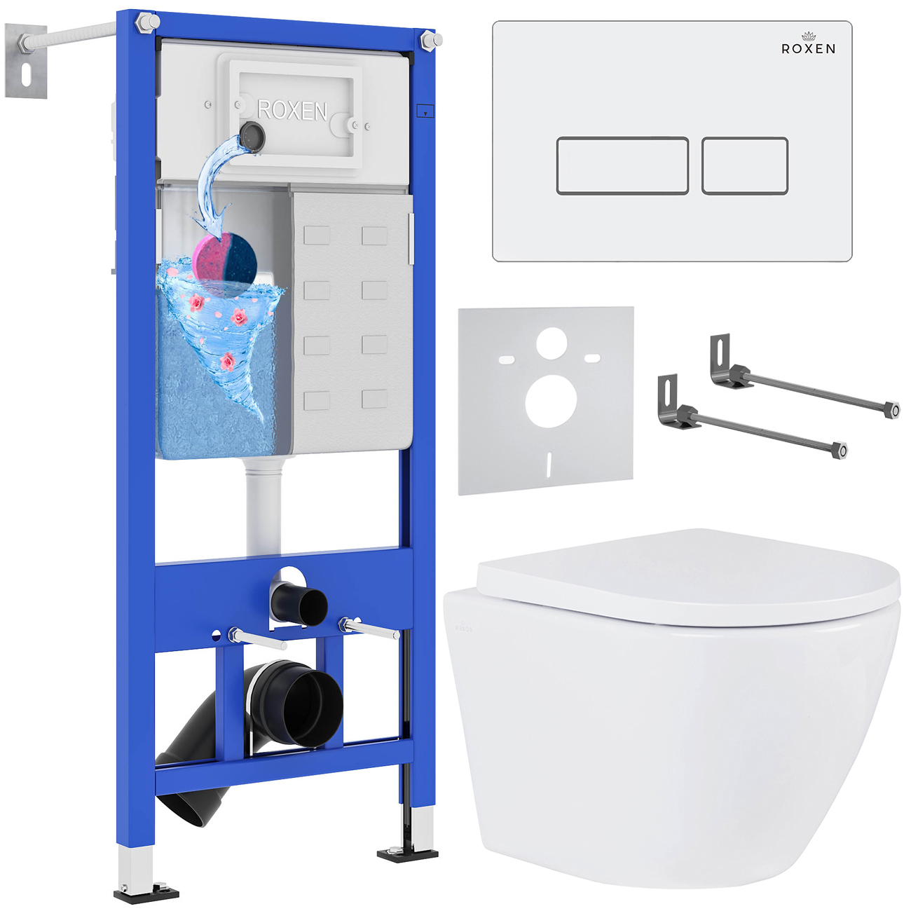 Комплект 6 в 1 Roxen StounFix Dual Fresh 570840 (состоит из: 710200, Caspia 410280W, 530185-02)