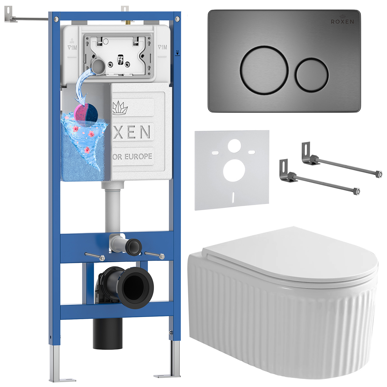 Комплект 6 в 1 Roxen StounFix Dual Fresh 968390  (состоит из: 710200, Steel 420260G, 530205-01)