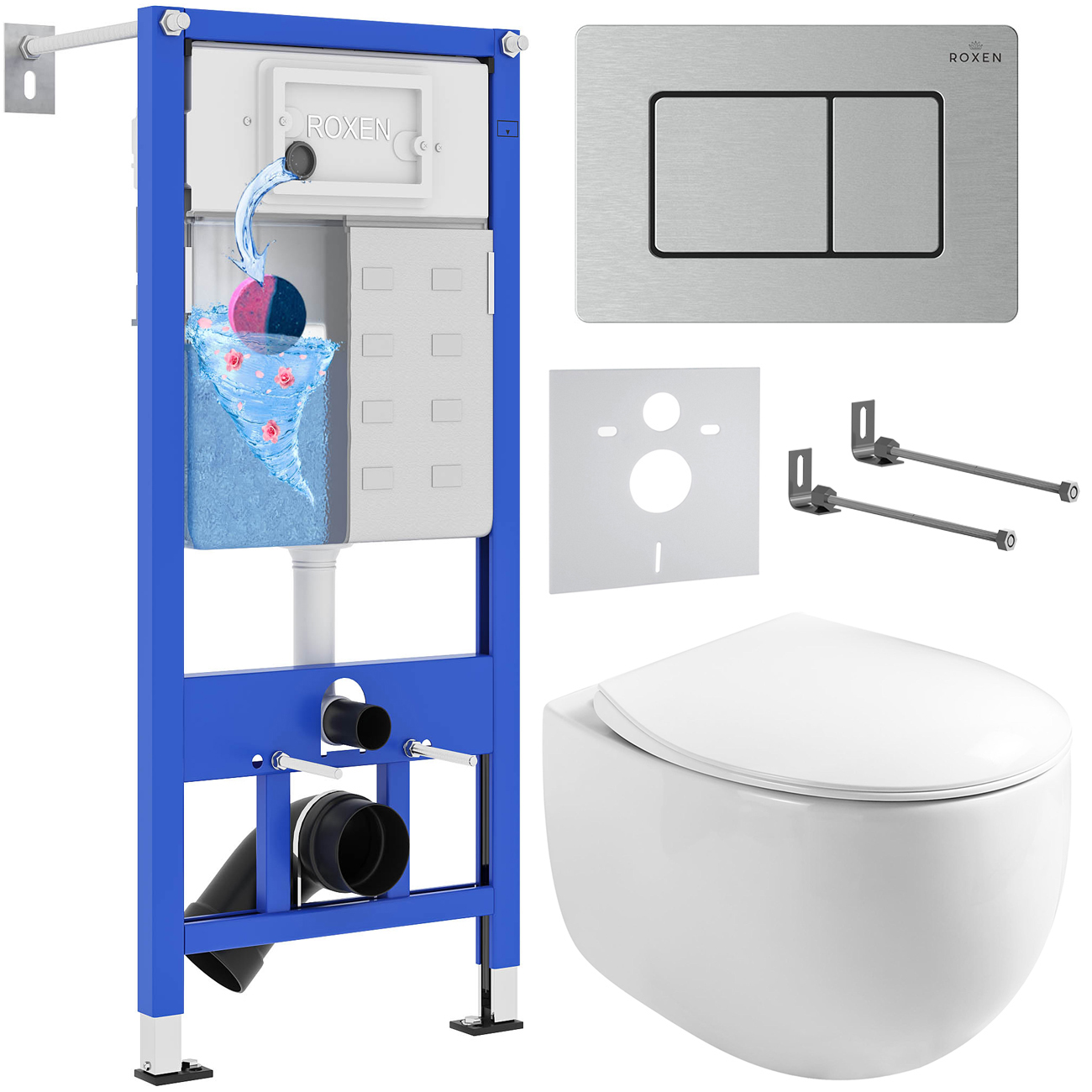 Комплект 6 в 1 Roxen StounFix Dual Fresh 968442 (состоит из: 710200, Steel 420280S, 530170-01)