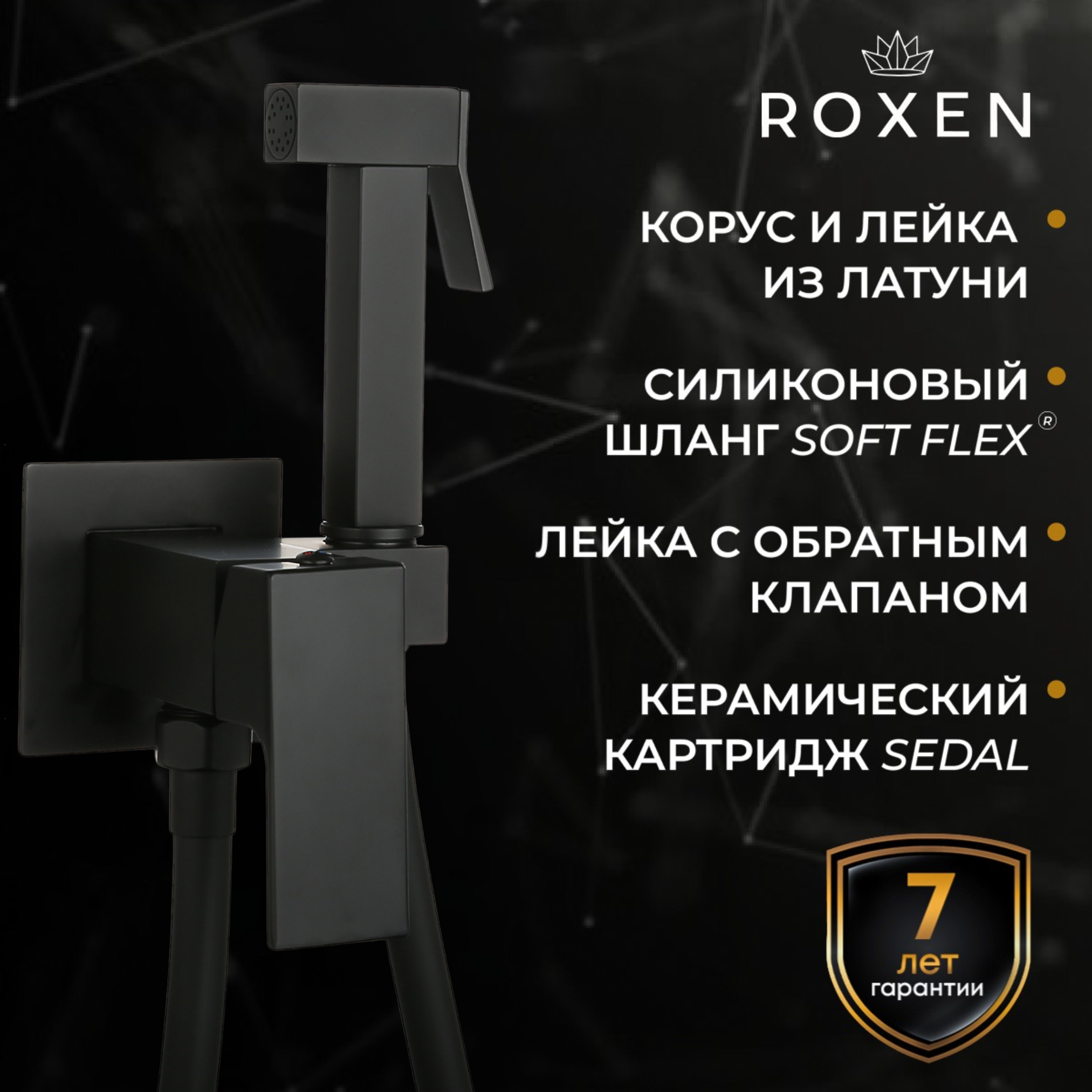 Гигиенический душ с лейкой Roxen Caspia 50096000-B
