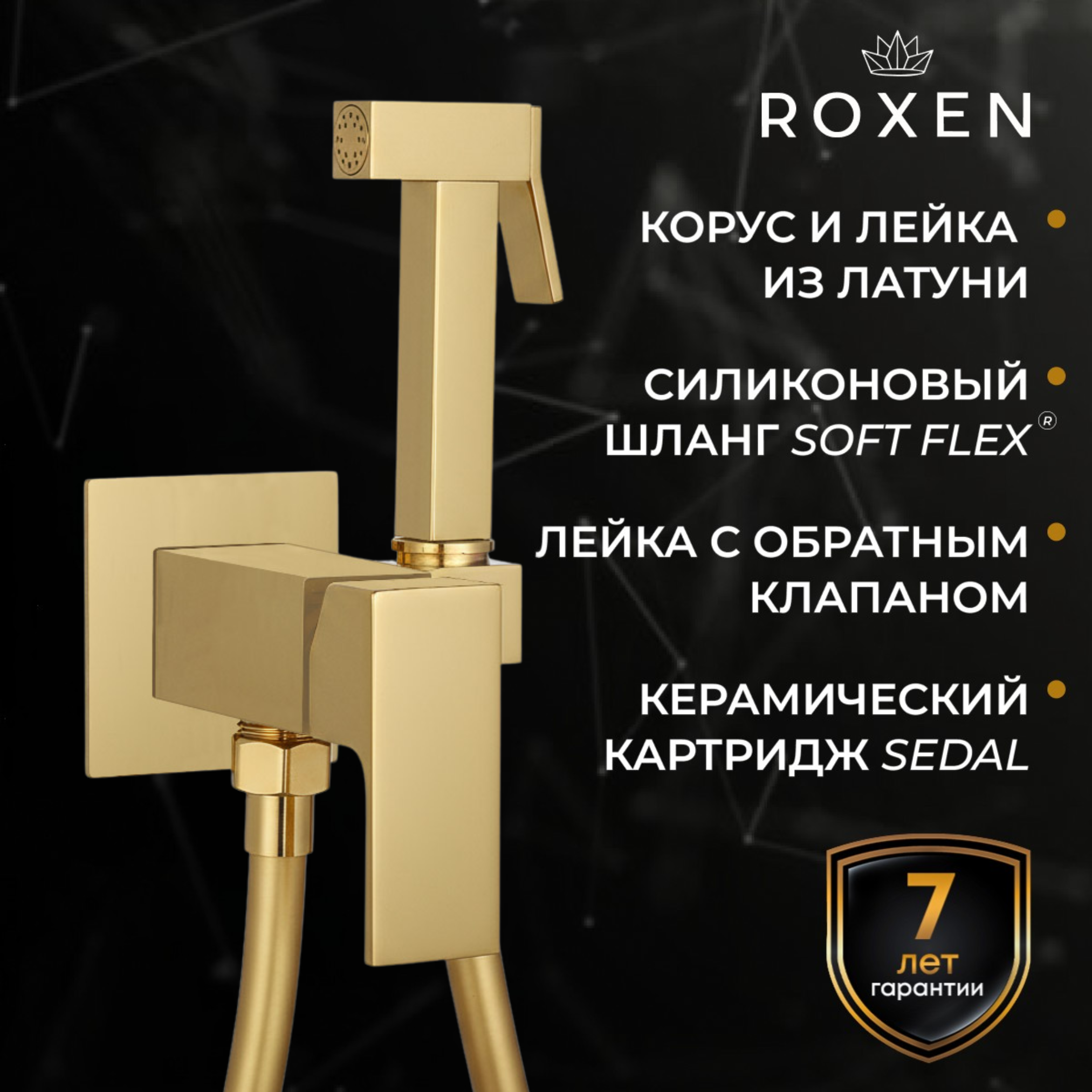 Гигиенический душ с лейкой Roxen Caspia 50096000-GB