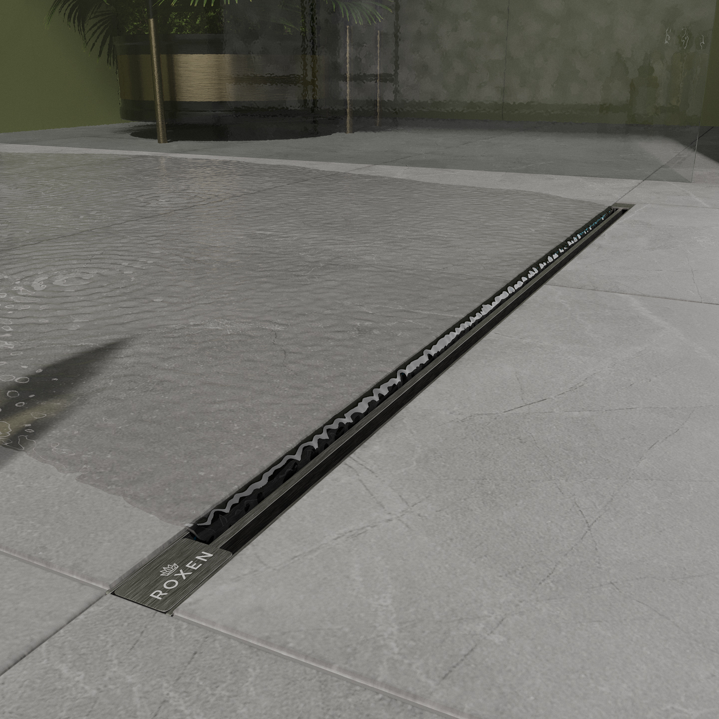 Душевой трап Roxen Razor 910100 подрезной (80см)