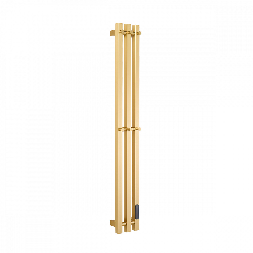 Полотенцесушитель электрический RAGLO R350.17.03 настенный сенсорный узкий с терморегулятором , сатин золотой