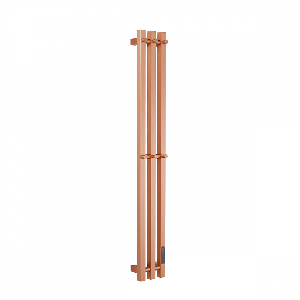 Полотенцесушитель электрический RAGLO R350.17.33 настенный сенсорный узкий с терморегулятором , матовая медь